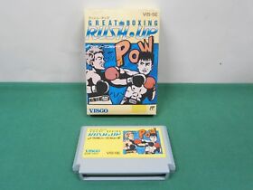NES -- GREAT BOXING RUSH UP -- popular. only ROM. Famicom. Japan Game. 10817