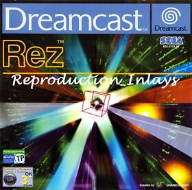 Rez Dreamcast Front Inlay (High Quality)