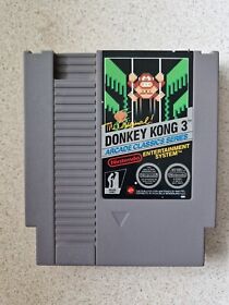 Donkey kong 3 Nintendo NES game RARE RETRO 🌟🌟🌟 GENUINE 🌟🌟🌟