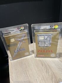 Zelda 1 The Legend Of Zelda VGA +/MT Gold /UKG New Nintendo NES RARE