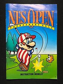NES Open Tournament Golf Nintendo NES - Manual de instrucciones solamente