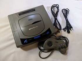 Sega Saturn Console Gray With Controller & Cords Japanese Version Used