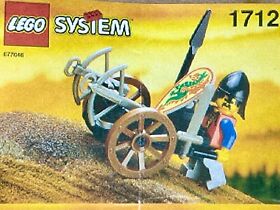 Lego System 1712. crossbow Cart. System - Castle - Dragon Masters, Year  1993
