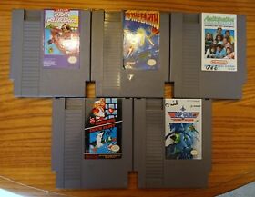 Five original NES games: Mickey Mouse spades, To The Earth, Top Gun Second, more