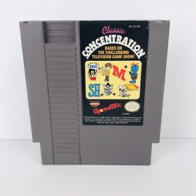 Classic Concentration Nintendo Entertainment System NES Game Cart Only