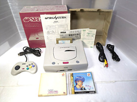 Sega Saturn White Console  power memory  Tokimeki Memorial Box  Manual