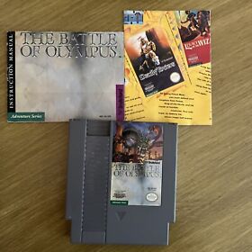 Battle of Olympus + Manual & Poster (NES) ✅Cleaned ✅Tested