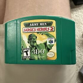 Army Men: Sarge's Heroes 2 (Nintendo 64, 2000) N64 Game Only Tested  Works
