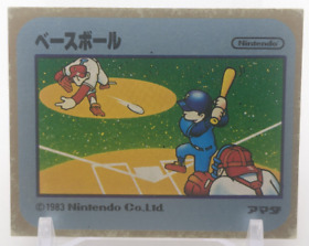 BASEBALL #6 Family Computer Card Menko Amada Famicom Konami 1985 Vintage Japan D