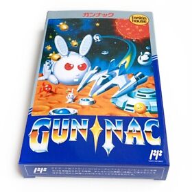 GUN NAC - Empty box replacement spare case for Famicom game +tray
