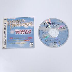 Panzer Dragoon (Demo Disc) (Sega Saturn) PLAYABLE PREVIEW Nice Shape w/ sleeve