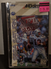 NFL Quarterback Club 97 (Sega Saturn, 1997) Case & Game disk - untested
