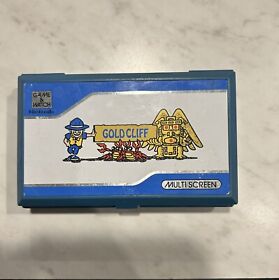 VINTAGE 1988 NINTENDO GAME & WATCH – GOLDCLIFF  - WORKING - No battery cover