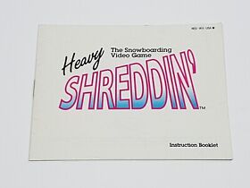 Heavy Shreddin' Authentic Original NES Nintendo Manual Only