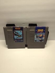 1942 & 1943 Nintendo NES 2 GAMES TESTED AUTHENTIC SHOOTER CLASSICS W/SLEEVES
