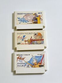 Nintendo NES Lot 3  Final Fantasy (1,2,3) Famicom JAPAN inport FF Cartridge only