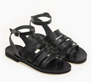 Greek Handmade Sandals Leather Gladiator Ancient Style Women Shoes Handcrafted