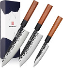 3pcs Japanese Santoku Knife Chef Knife set Stainless Steel Kitchen Sushi Knife