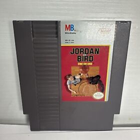 Jordan Vs. Bird - Original NES Nintendo Basketball Game Tested + Working! V1