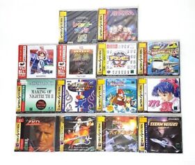 New  Sega Saturn 14 games Zico, Titan Wars, Hi-Octane, Luna, etc　Japanese ver