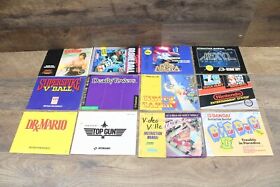 Lot of 12 Nintendo NES Manuals Terra Cresta Xexyz Rambo Dr. Mario Top Gun & More
