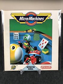 Micro Machines - Nintendo NES - Manual ONLY - Good - SAFE SHIP!