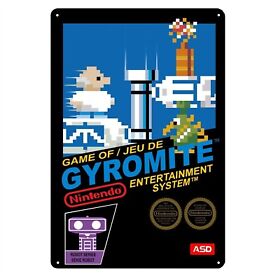 Gyromite Nintendo Nes Retro Video Game Metal Poster Tin Sign 20*30cm