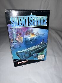 Silent Service - 1989 - Ultra - NES - CIB w/ Inserts - Complete in Box - Nice