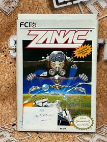 Zanac (Nintendo Entertainment System NES, 1987) Video Game Cartridge w/ Box