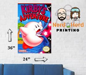 Kirby's Adventure Wall Poster NES Multiple Sizes 11x17-24x36