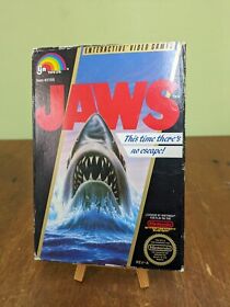 Nintendo NES JAWS Game Complete In Box With Manual 1987