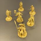 Lot 5pcs Blood Rage Gods of Asgard Golden Figures Board Game Miniatures DND TRPG