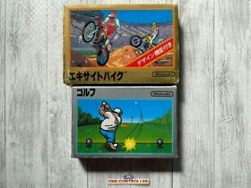 Nintendo Famicom NES Excite Bike & GOLF from Japan