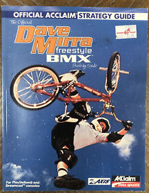 Dave Mirra freestyle BMX Acclaim guía de estrategia Play Station, dreamcast - ¡RARO!