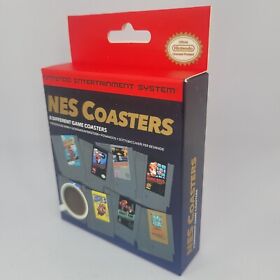 NES Nintendo Game Cartridge Coasters Set Of 8 Zelda Donkey Kong Super Mario⚡️❤️
