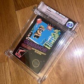 1996 Nintendo NES Gumshoe WATA 7.5 CIB Graded Black Box Game 