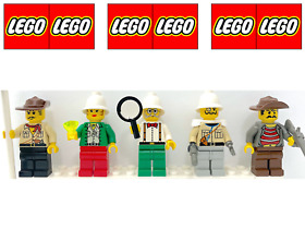 LEGO DINO ISLAND 5987 MINIFIGURES: THUNDER + STORM + LIGHTNING + BARON + CUNNING
