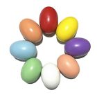 Easter Wooden Eggs Easter Decorations - 8 Colors Wood DIY Faux Egg Crafts Fak...