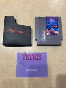 Tetris (Nintendo Entertainment System, 1989) with Instruction Manual & Sleeve