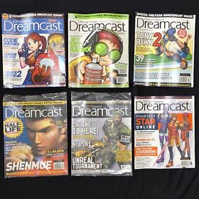 Official Sega Dreamcast Magazine Lot Of 6 Issues 5 6 7 8 9 11 2000 Video Game