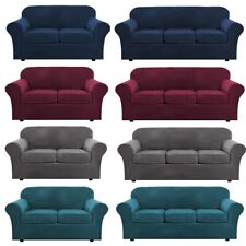 Velvet Sofa Covers with Sofa Cushion Cover Couch Chair Slipcover 1/2/3 Seater