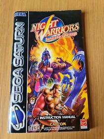 Night Warriors - Darkstalkers' Revenge - Sega Saturn - Manual Only