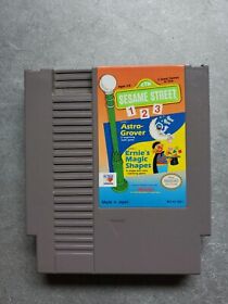 NINTENDO NES SESAME STREET 123 GAME. AUTHENTIC, TESTED AND WORKING