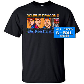 Camiseta Double Dragon 3 NES pantalla final NEGRA todas las tallas S-5XL 100% algodón