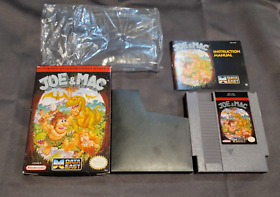 Joe & Mac for NES Nintendo Complete In Box CIB Near Mint Shape