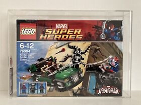 Lego 76004 Marvel Super Heroes Spider Man Spider Cycle Chase AFA UKG Graded 90% 