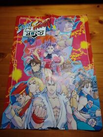 street fighter zero saturn fan poster Double-sided poster over 25 years ago