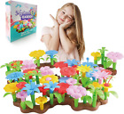 BFUNTOYS 81Pcs Flower Garden Building Toys for Girls 3 4 Year Old, Indoor Stacki