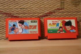 Captain Tsubasa 1 2 2set Japan Nintendo Famicom FC NES Very Good Condition!