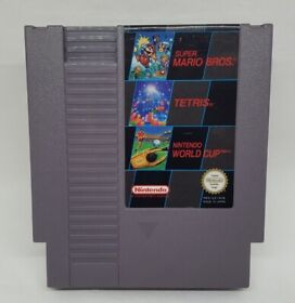Nintendo NES - 3 in 1 Super Mario Bros.,Tetris, World Cup (Nur Modul) akzeptabel